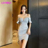 Shoulder-Hugging Nightclub Dress
